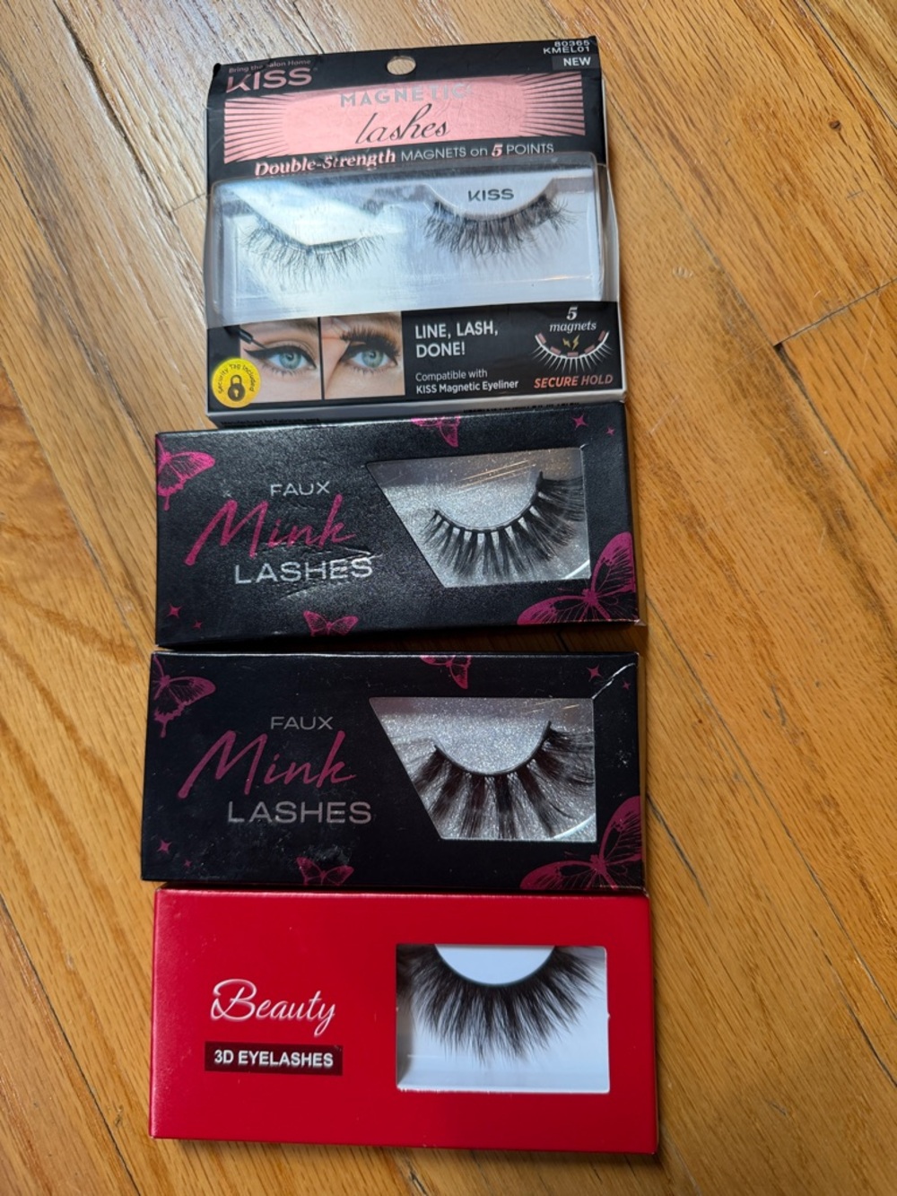 Kiss Faux Mink & Magnetic Lashes Set - All 4
